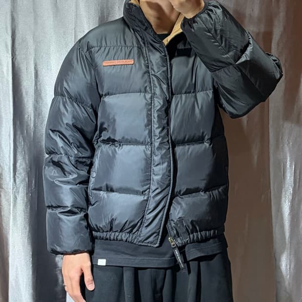 S 폴로랄프로렌 Jeans company 레더패치 블랙 패딩