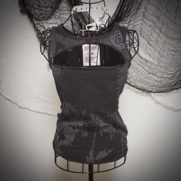 SABOTGE grunge detail sleeveless