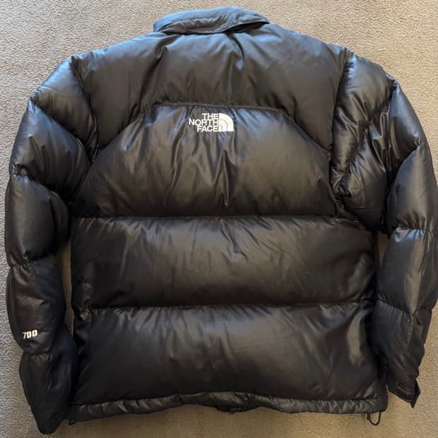 노스페이스 눕시 700 센터로고 블랙 대장급 처분