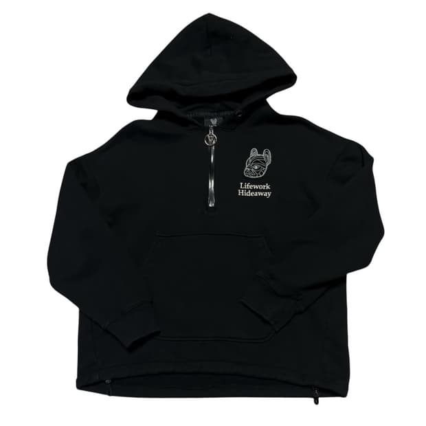 Lifework 라이프워크 하프집업 기모 후드티