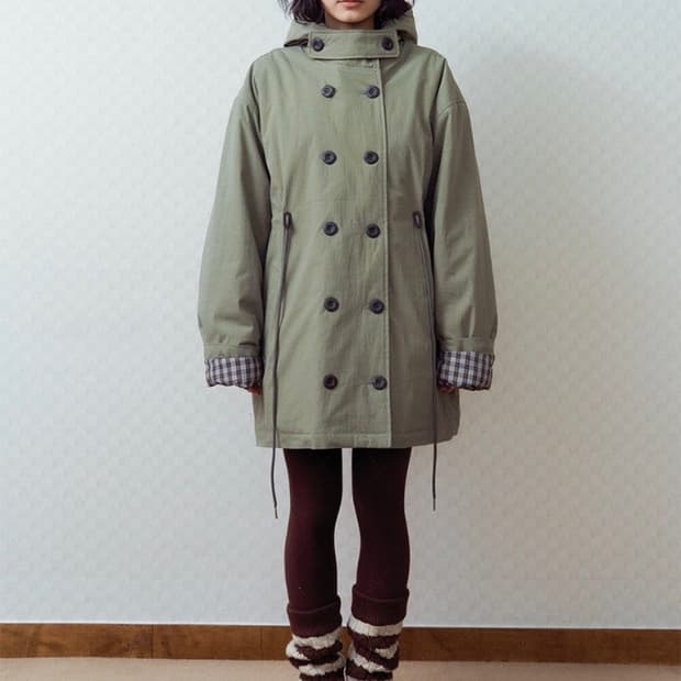 오피쉬 야상 카키색