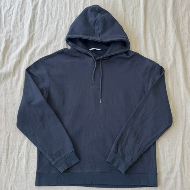 커렌트 차콜블루 후드 L