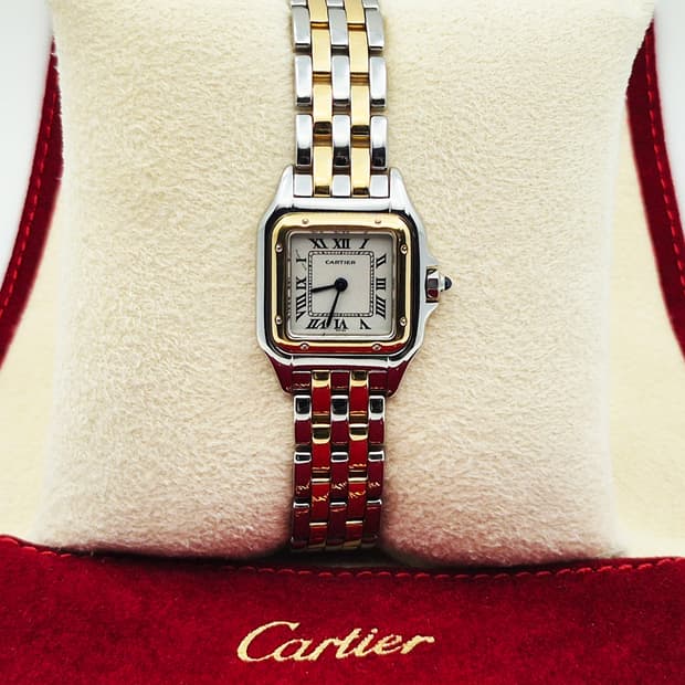 까르띠에 두줄 콤비 스몰사이즈