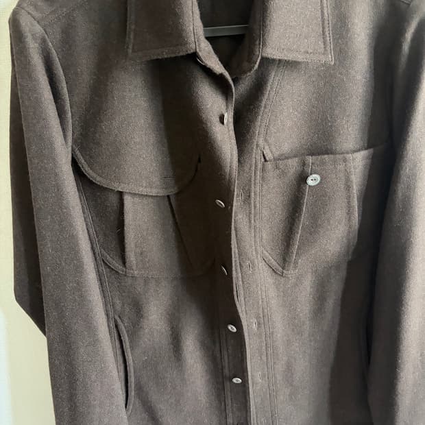 혜인서 Wool Pocket shirts
