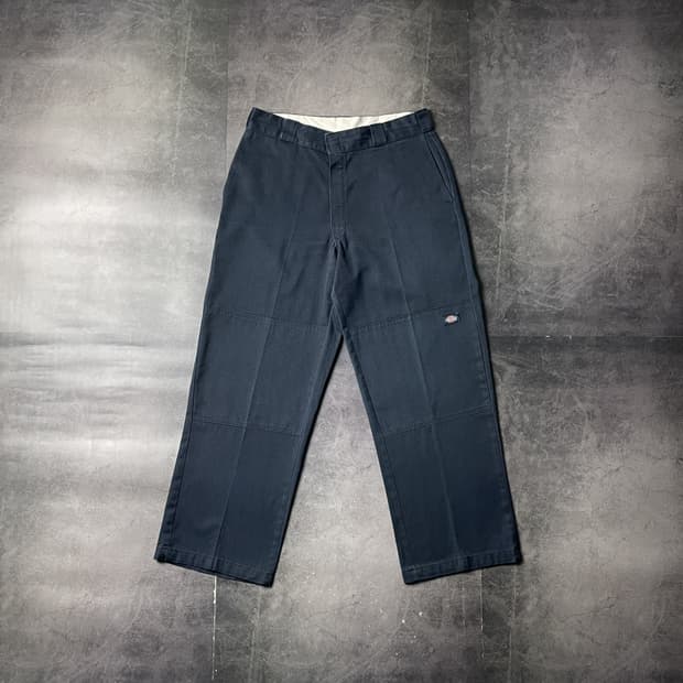 DICKIES 디키즈 빈티지 네이비 더블니 워크 팬츠 A00836