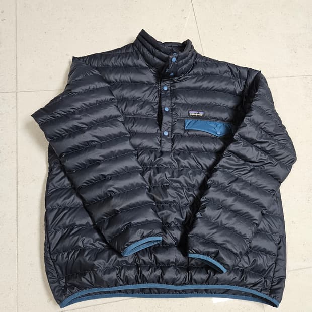 파타고니아 다운풀오버 xl 네이비