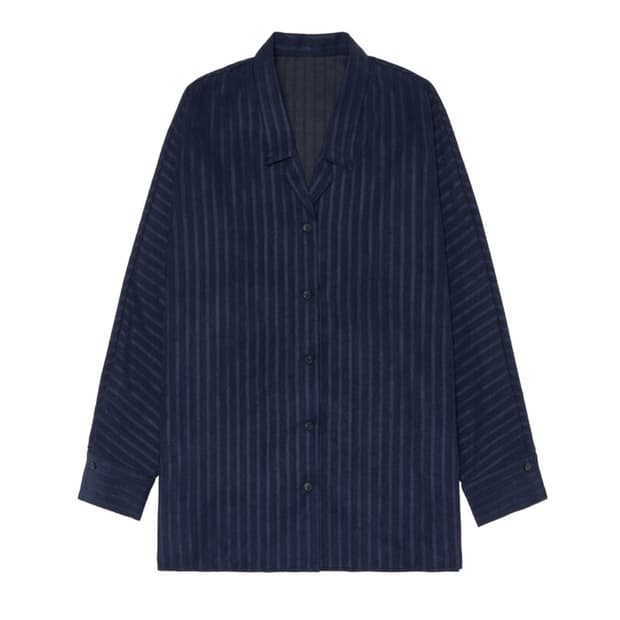 해브빈 havebin Vintage Stripe Shirt Navy