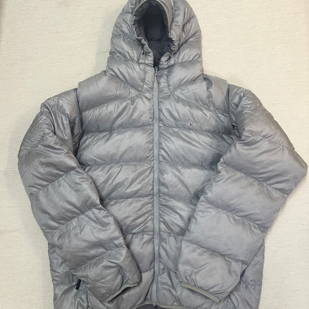 (XL)몽벨 알파인 일본 빈티지 경량 다운 레어 실버