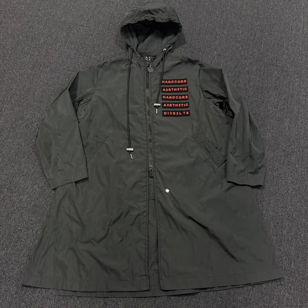 디젤 제이 엘링스 벨크로 롱 윈드 야상 바람막이 자켓