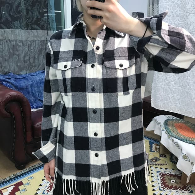 폴로 랄프로렌 여성 웨스턴 프린지 체크 셔츠( Z1009)