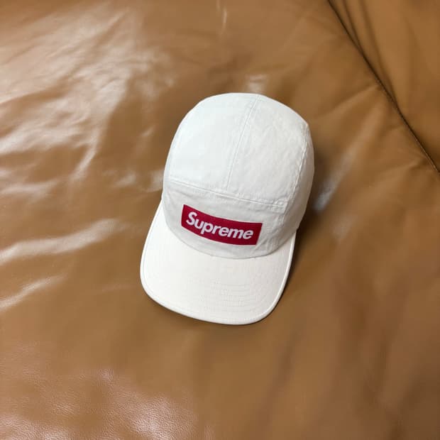 Supreme 슈프림 22ss 워시드 치노 스톤 캠프캡 모자 Stone