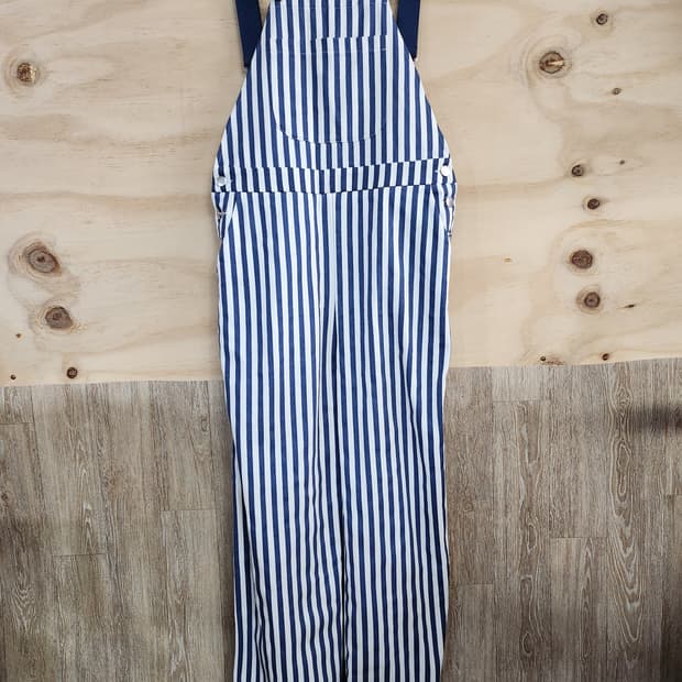 1037) 사이다 CIDER 스트라이프 멜빵 바지