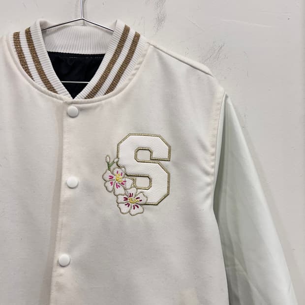 서울대학교 무궁화 자수로고 학잠 바시티자켓