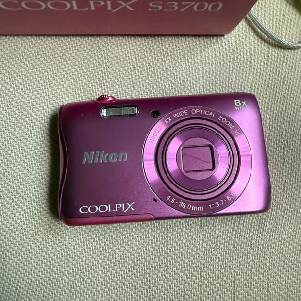 박스셋 니콘 쿨픽스 S3700 핑크! 디카
