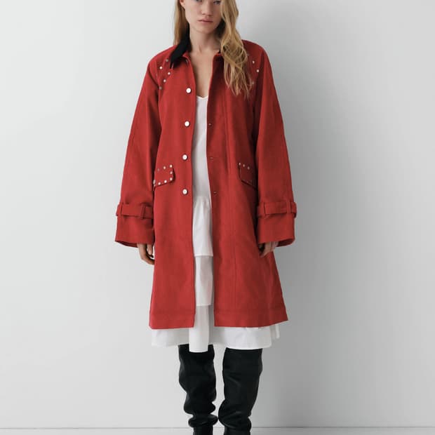 (M) 기마구아스 호아킨 코듀로이 코트/ 레드