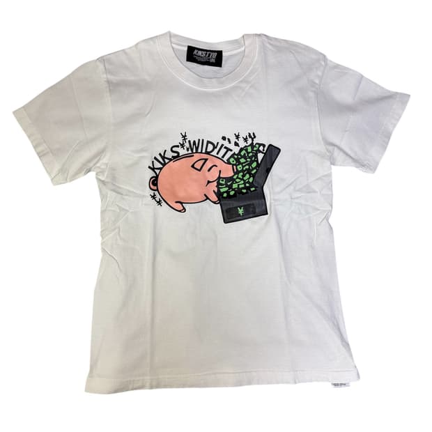 빈티지 00s 킥스툐 kiks tyo 피그그래픽 티셔츠 WS