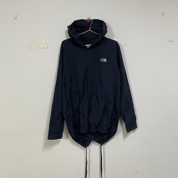 노스페이스 후드 바람막이 네이비