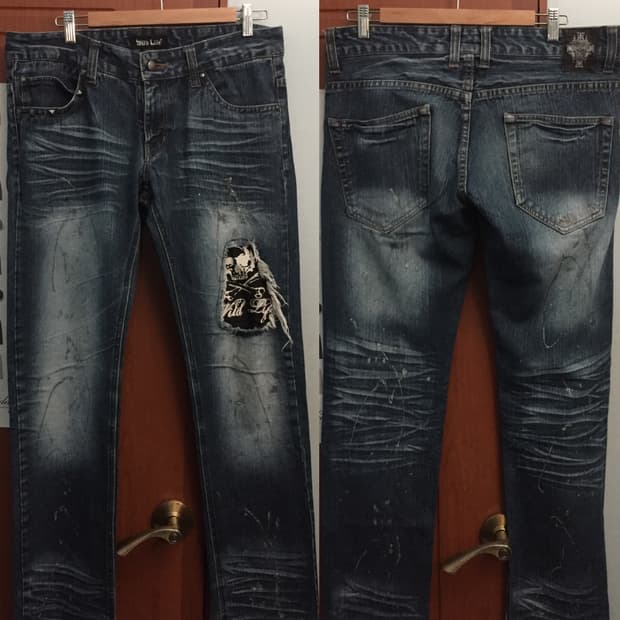 wild life Washing skull denim