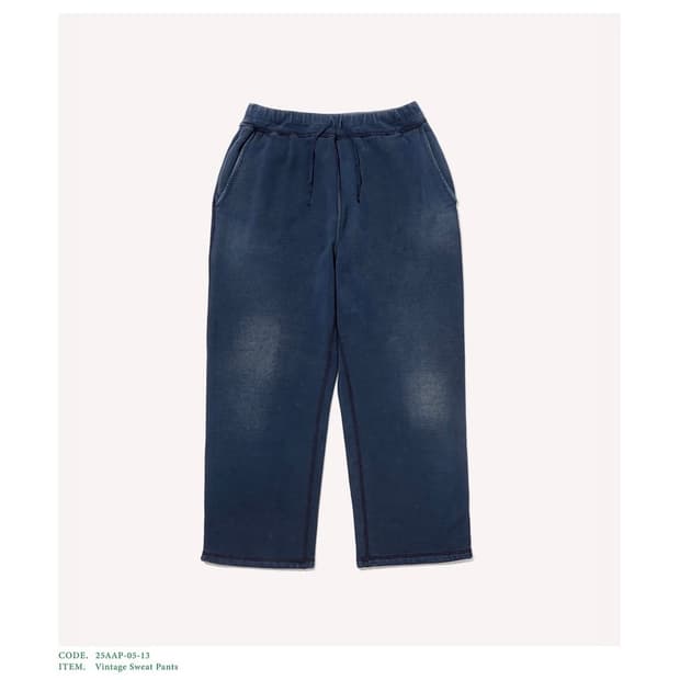 [1] 25aw 아프레쎄 빈티지 스웻 팬츠 네이비