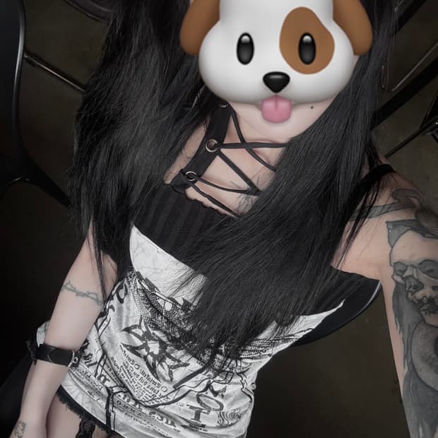 셀비지 딱붙 펑크 끈 아일렛 미니원피스