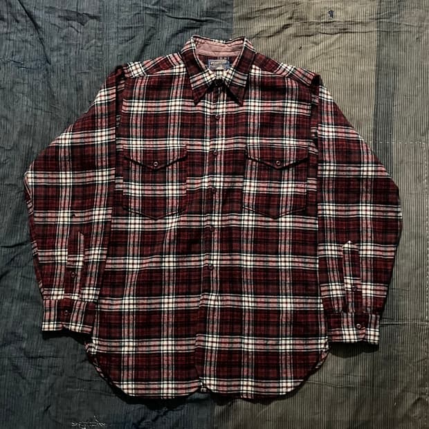 🇺🇸 30~40s USA 빈티지 펜들턴 버진 울 플란넬 셔츠
