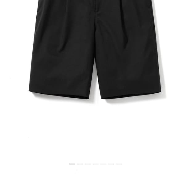 포터리 트로피컬 울 유니폼 쇼츠 블랙 1사이즈