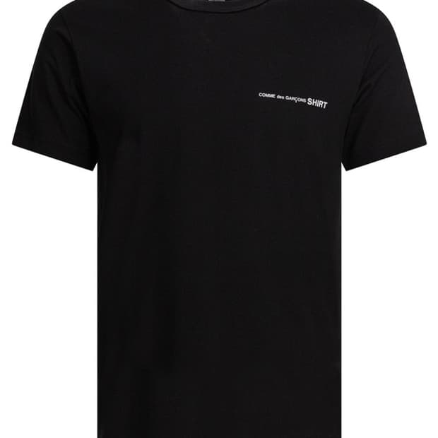 꼼데가르송 로고 프린팅 반팔 티셔츠 블랙 XL