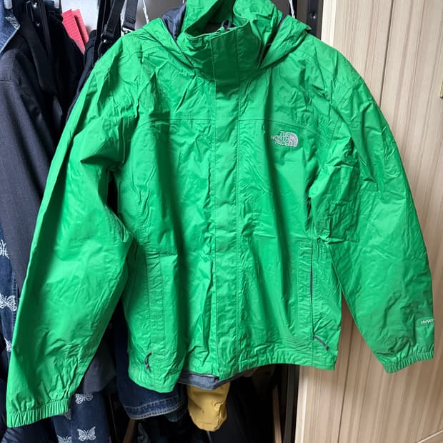 빈티지 노스페이스 그린 바람막이 (급처