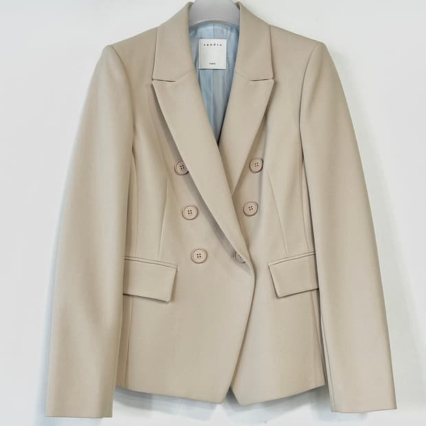 산드로 더블 브레스티드 블레이저