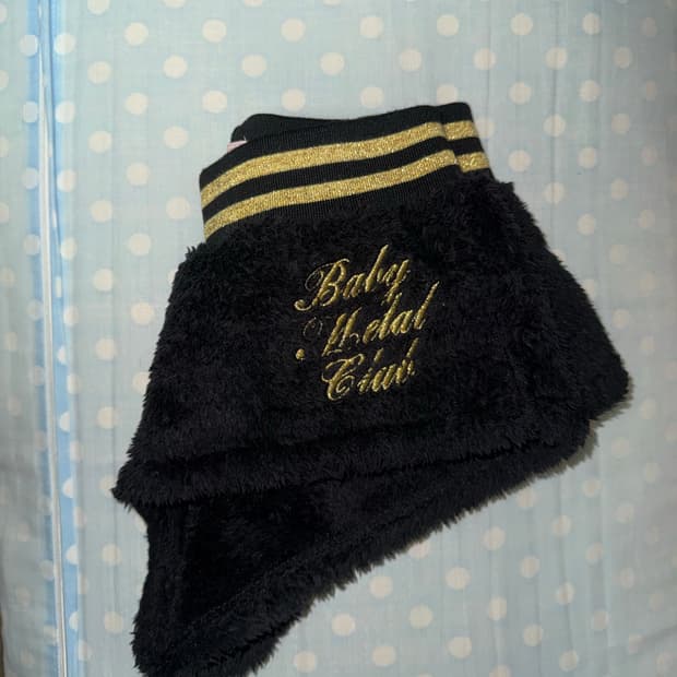 베이비메탈클럽 마쉬멜로우 퍼 금장골드 쇼츠 반바지 갸루일본빈티지