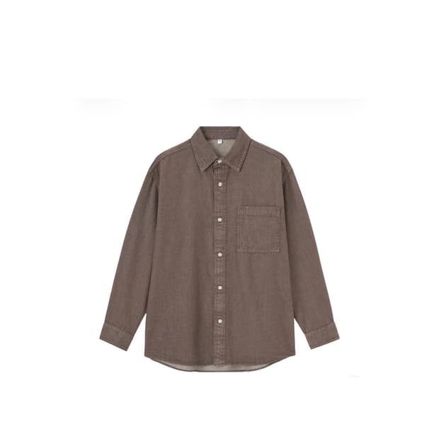 GU 데님 오버사이즈 셔츠