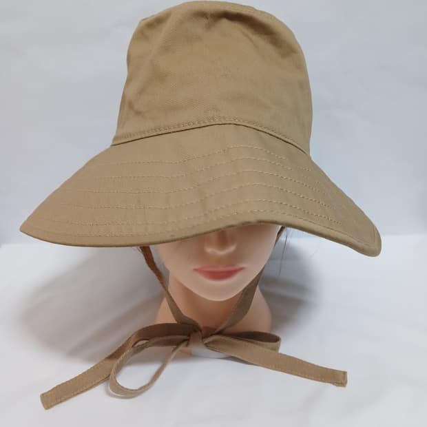 (S-M)J.CREW 제이크루 면 100 여성용 버킷햇 베이지