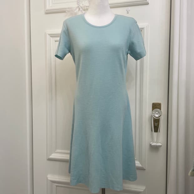 COURREGES mint half sleeve basic flare o