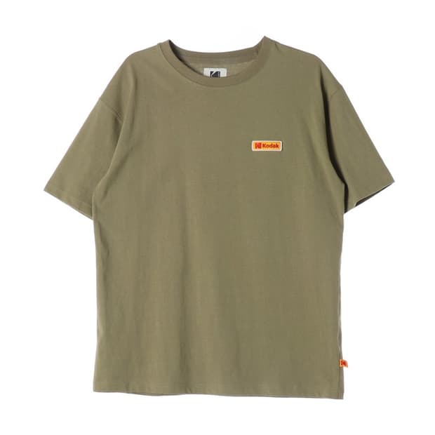 코닥 어패럴 카키 백로고 오버핏 반팔 티셔츠 XL
