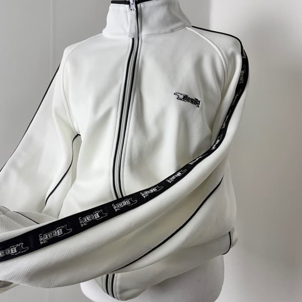 Bear 화이트 져지 자켓