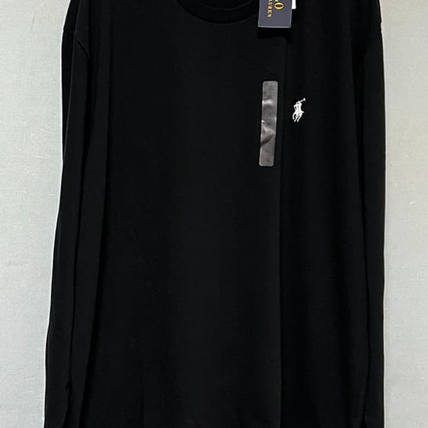 POLO 폴로 남자 롱슬리브 새상품 춘하 블랙 캐주얼 M 95-100