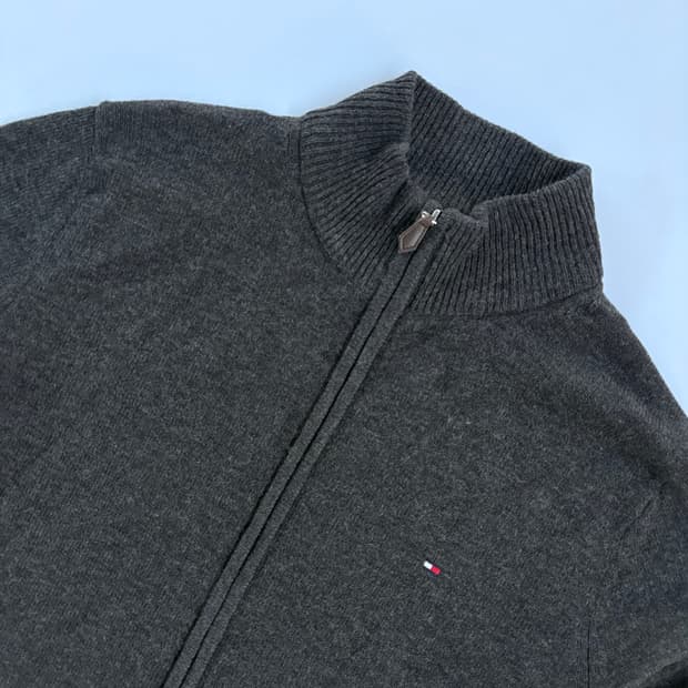 타미힐피거 니트 집업