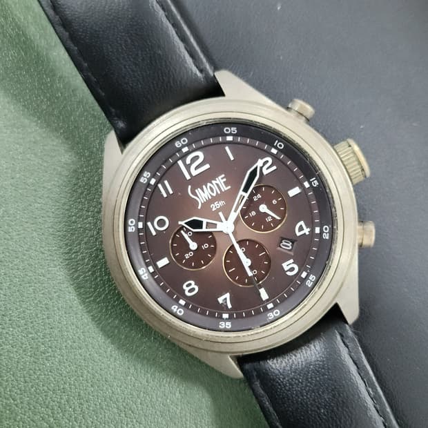 # 파슬 FOSSIL SIMONE 크로노 브라운 빈티지 시계급처/ 레트로