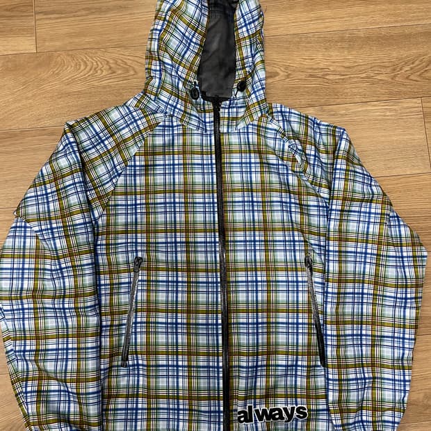 always do what you shouid do 체크바람막이 2xl