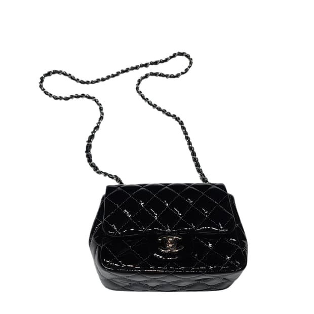 샤넬 미니 페이턴트 싱글 크로스 백