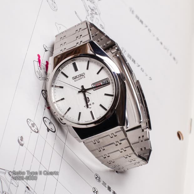 세이코 타입 2 쿼츠 4623-8000 빈티지 시계