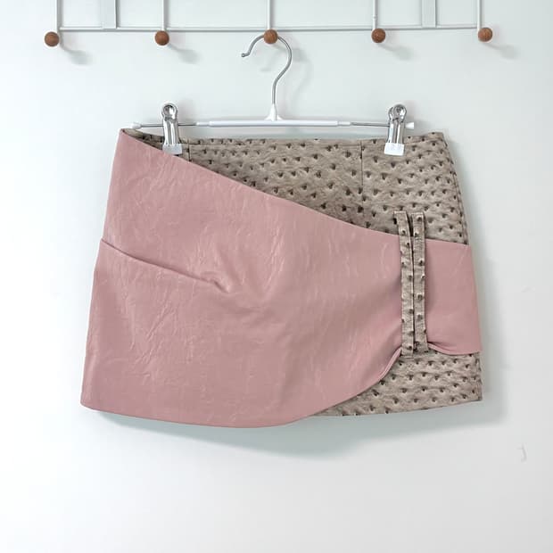 145office 레더 스커트