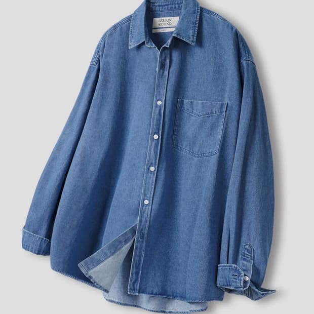 리메인세컨드 데님 셔츠