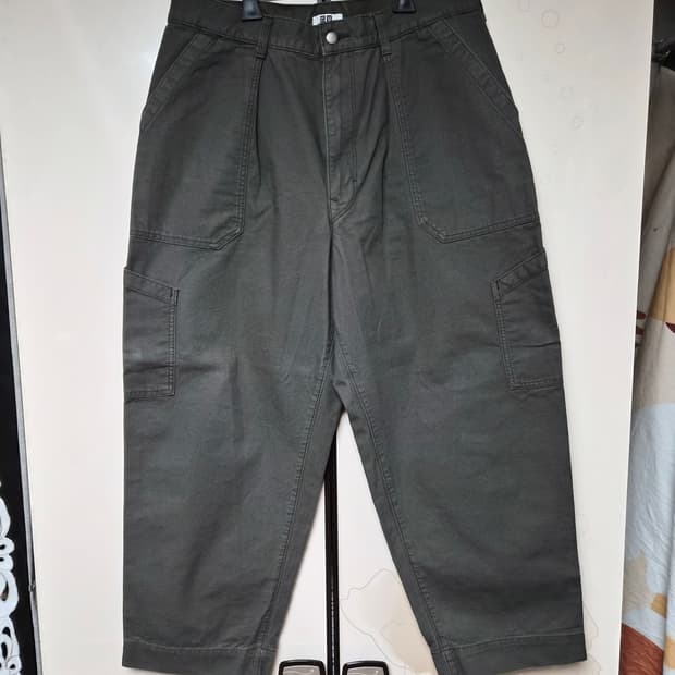 유니클로 U 와이드피트 베이커 팬츠 91 size