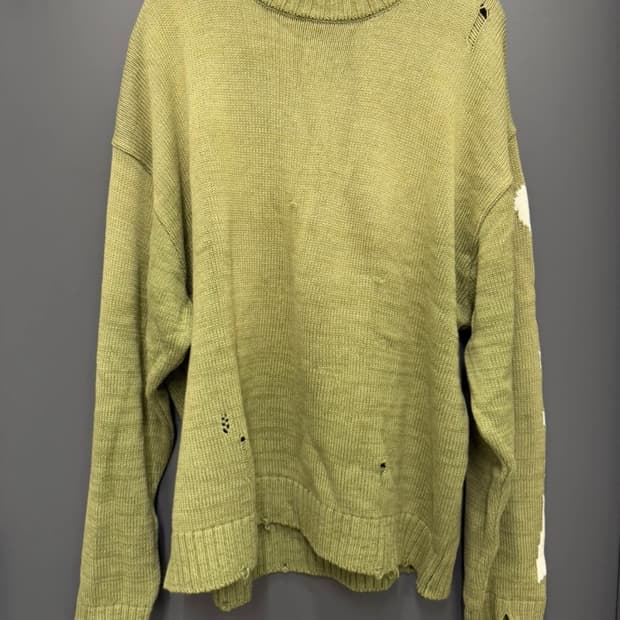 (3)캐피탈 본 니트 스웨터 크루넥