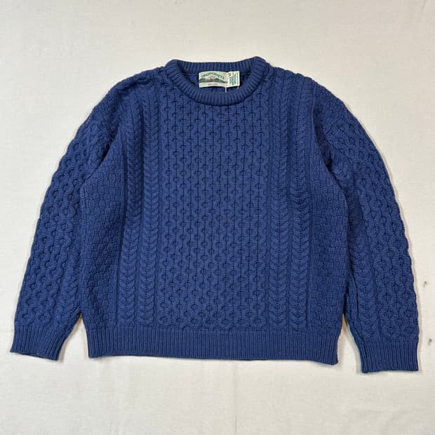 M) Aran Crafts 아란크래프트 피셔맨 울 니트 스웨터