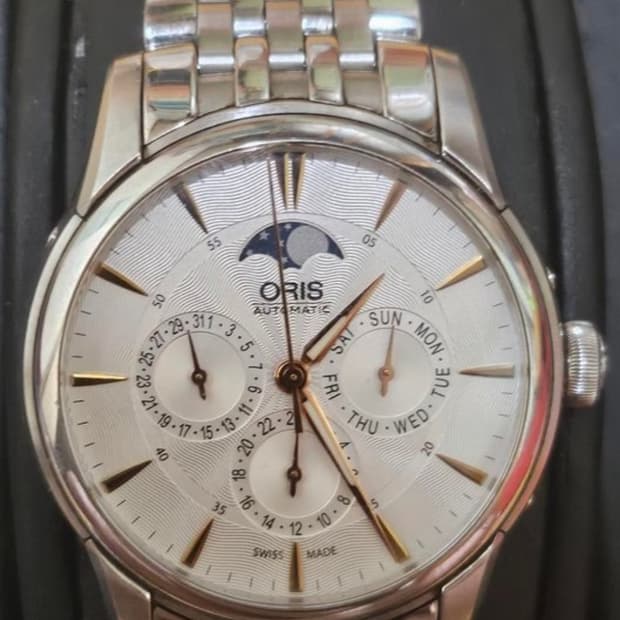 오리스 문페이즈 골드 풀박스