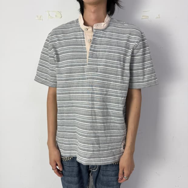 에디바우어 헤비코튼 헨리넥 반팔 티셔츠