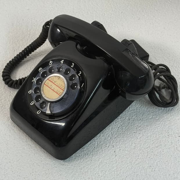 구식 다이얼 전화기 1 일본 쇼와 옛날 로터리 레트로 엔틱 인테리어 디피