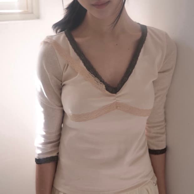 인앤양인 하모니 레이스 탑 핑크